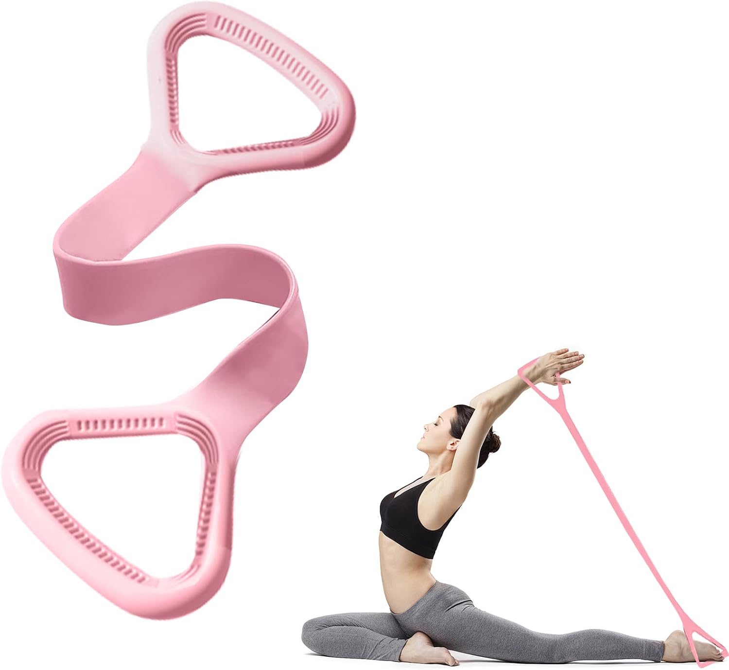 Figure 8 Resistance Band - ยางยืดออกกำลังกายรูปเลข 8 พร้อมที่จับ สำหรับบริหารแขน
