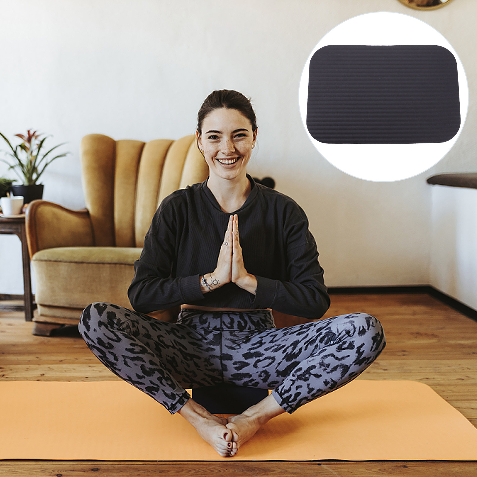 Yoga Of Fitness Mat - 1 ชิ้น แผ่นรองเข่าโยคะ แผ่นรองเข่าหนาสำหรับสวน เบาะรองเข่าสบาย แผ่นรองนั่งในสวน