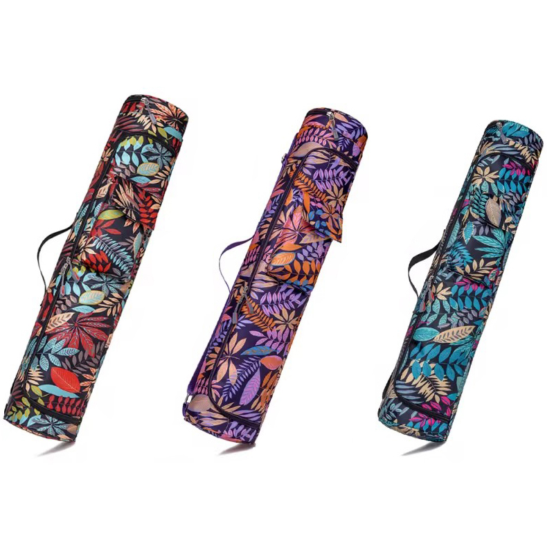 Yoga Of Fitness Mat - กระเป๋าโยคะพิมพ์ลายใหม่ กระเป๋าใส่เสื่อโยคะ กระเป๋าใส่เสื่อกีฬา กระเป๋าใส่เสื่อพิลาทิส กระเป๋าเป้สะพายหลังสำหรับเต้น กระเป๋าใส่เสื่อฟิตเนส