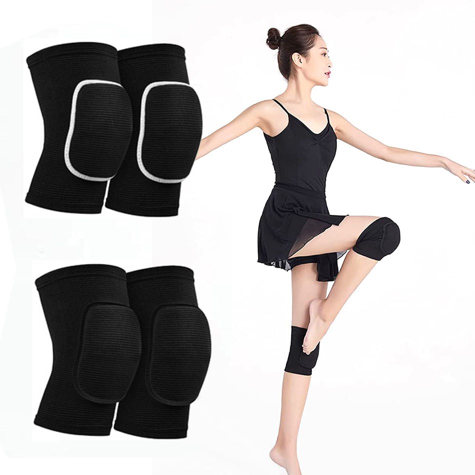 Yoga Fitness Gear - Wosweir สนับเข่าสำหรับเต้นวอลเล่ย์บอลโยคะผู้หญิงเด็กผู้ชายสายรัดสะบ้าแผ่นรองเข่า EVA อุปกรณ์ป้องกันการออกกำลังกาย