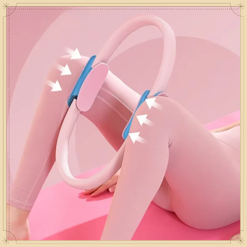 Yoga Fitness Gear - วงแหวนพิลาทิสเมจิก วงแหวนออกกำลังกายเพื่อเสริมสร้างกล้ามเนื้อต้นขา หน้าท้อง ขา ปรับรูปร่าง โยคะ