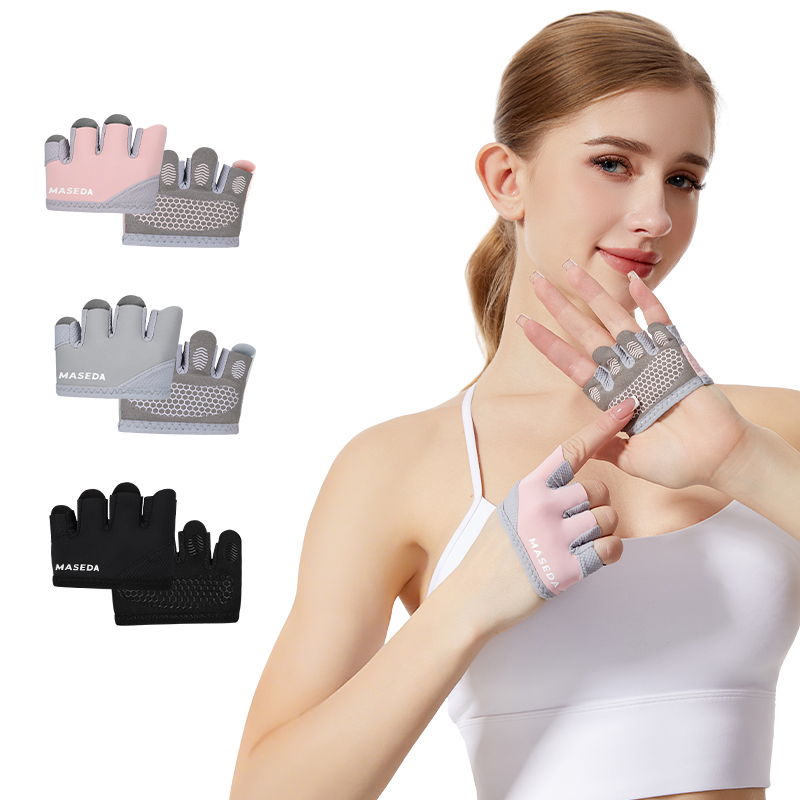 ถุงมือฟิตเนสแบบไร้นิ้วคู่หนึ่ง - Yoga Fitness & Nutrition Llp บทวิจารณ์และราคา