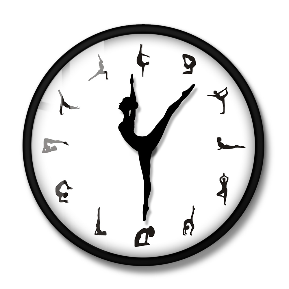 โยคะท่าทาง Wall CLOCK GYM ฟิตเ - Yoga Fitness Watch บทวิจารณ์และราคา
