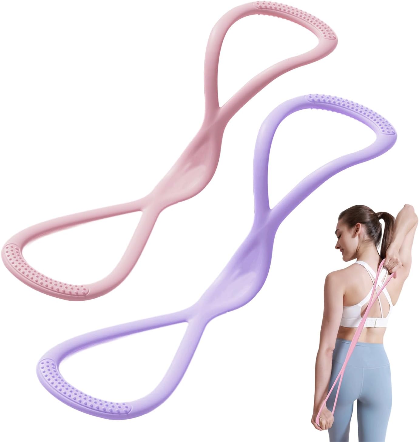 2 ชิ้น สายยางยืดต้านแรง 15 ปอน - Figure 8 Resistance Band บทวิจารณ์และราคา