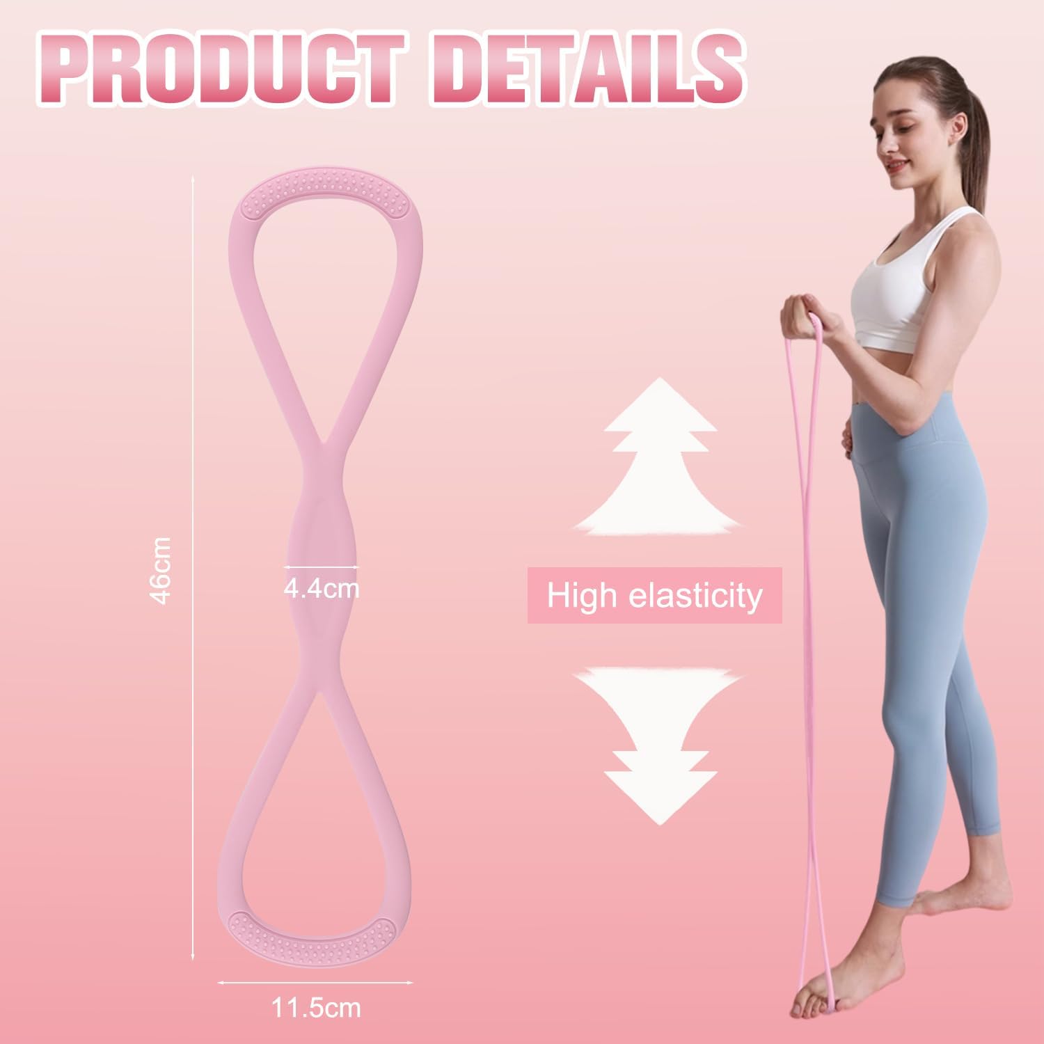 2 ชิ้น สายยางยืดต้านแรง 15 ปอน - Figure 8 Resistance Band บทวิจารณ์และราคา