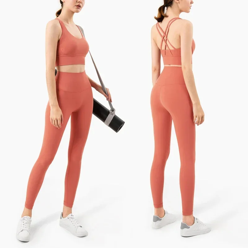 ชุดโยคะผู้หญิงสีพื้น 2 ชิ้น ชุ - Yoga Fitness Kit บทวิจารณ์และราคา