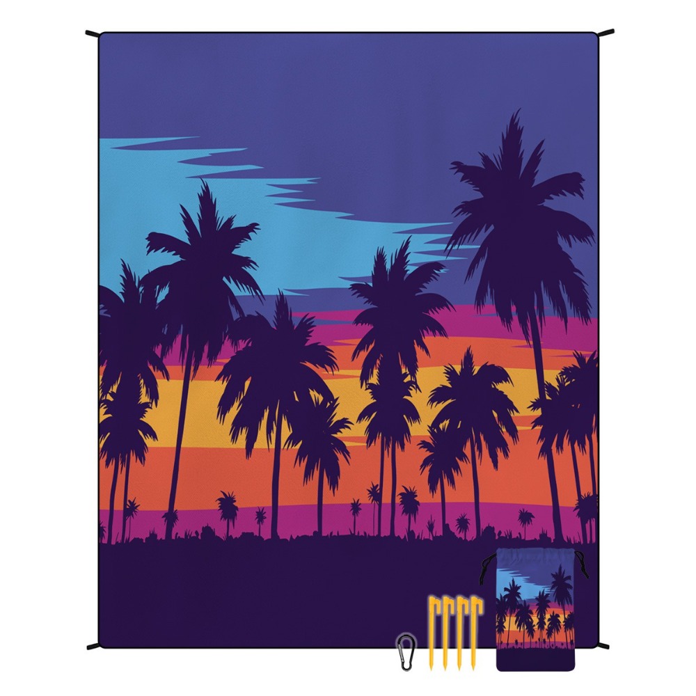 ผ้าขนหนูชายหาดลายต้นปาล์ม 71x8 - Yoga Of Fitness Mat บทวิจารณ์และราคา
